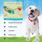 12pcs Colorful Teardrop Pet Collar Charms