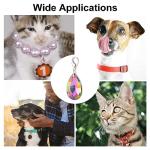 12pcs Colorful Teardrop Pet Collar Charms