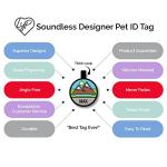 Soundless Custom Pet ID Tags - Blue Paw