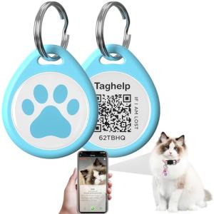 Personalized QR Code Pet ID Tags for Cats