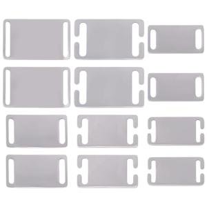 12-Pack Stainless Steel Slide-On Pet ID Tags
