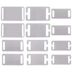 12-Pack Stainless Steel Slide-On Pet ID Tags