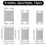 12-Pack Stainless Steel Slide-On Pet ID Tags