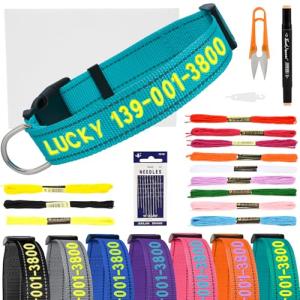 Custom Embroidered Dog Collar with Name & Number