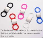 21 Blank Slide-On Silent Pet ID Tags