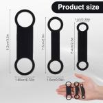 Silicone Dog Tag Holders – 6 Pack Black