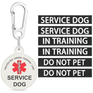 Service Dog Patches and ID Tag Set