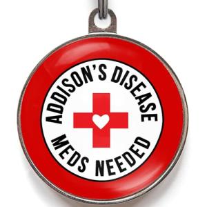 Addison's Disease Dog Tag - Custom Info & Alert