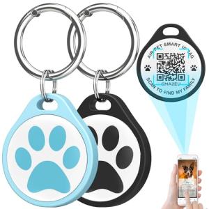 QR Code Pet ID Tag Set - Personalized Safety Tags