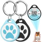 QR Code Pet ID Tag Set - Personalized Safety Tags