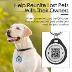 QR Code Pet ID Tag Set - Personalized Safety Tags
