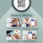 PawView QR Code Pet ID Tag - Green
