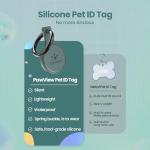 PawView QR Code Pet ID Tag - Green