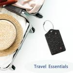 Cute Black Cat Luggage Tags with Privacy Flap