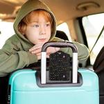 Cute Black Cat Luggage Tags with Privacy Flap