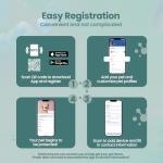 PawView QR Code Pet ID Tag - Green