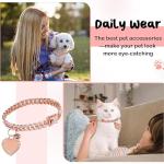 Personalized Gold-Plated Pet ID Collar with Bling