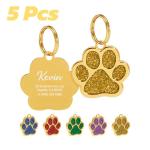 Personalized Engraved Pet ID Tags - 5 Pack