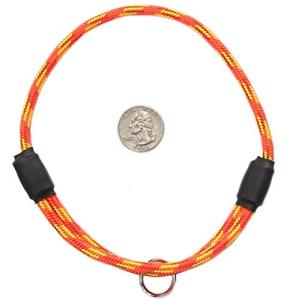 Firecracker Thin Mountain Rope Dog ID Collar - Medium