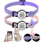 Breakaway Cat Collar Set with QR Code & Bell