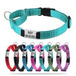 Custom Reflective Martingale Dog Collar with Name