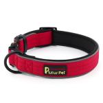 Reflective Adjustable Tactical Dog Collar - Red