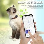 GPS Cat Tracker with Leather Collar, iOS Compatible