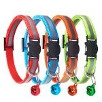 Reflective Breakaway Nylon Cat Collars with Bell