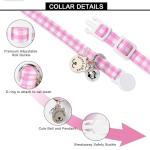 Cute Adjustable Cat Collars with Breakaway Buckles