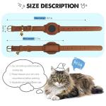 GPS Cat Tracker with Leather Collar, iOS Compatible