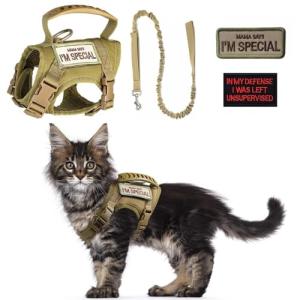 Escape-Proof Tactical Cat Harness and Leash Set