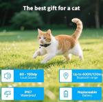 GPS Pet Tracker Collar for Cats - No Monthly Fee