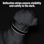 Reflective Adjustable Tactical Dog Collar - Red