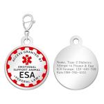 Customizable Emotional Support Animal ID Tag