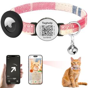 Breakaway Cat Collar with QR Code & AirTag