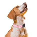 Personalized Pink Cherry Dog Collar for All Sizes