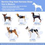 VOOPET Service Dog Harness with ID Tag & Leash