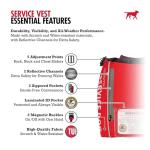 Tuff Pupper Service Dog Vest for Small Dogs