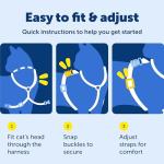 PetSafe Kitty Harness and Bungee Leash - Lilac