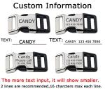 Personalized Floral Dog Collar with Name & Number