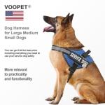 VOOPET Service Dog Harness with ID Tag & Leash