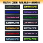 Personalized Waterproof Dog Vest Name Patches 2-Pack