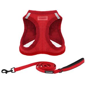 Soft Step-in Dog Harness with Reflective Leash Combo