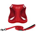 Soft Step-in Dog Harness with Reflective Leash Combo