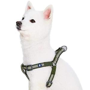 Reflective Step-in Dog Harness in Dark Olive