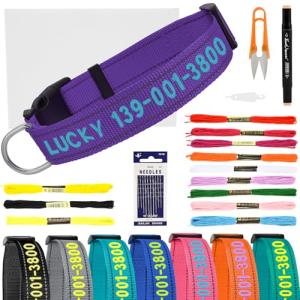 Personalized Reflective Dog Collar with Custom Name