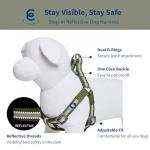 Reflective Step-in Dog Harness in Dark Olive