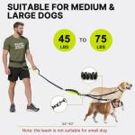 Hands-Free Bungee Dog Leash for Two Dogs