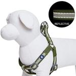 Reflective Step-in Dog Harness in Dark Olive