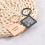 Custom QR Code Keychain for Songs or Photos